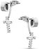 Montana Silversmiths Women's Star Lights Faith Cross Earrings, Silver, hi-res