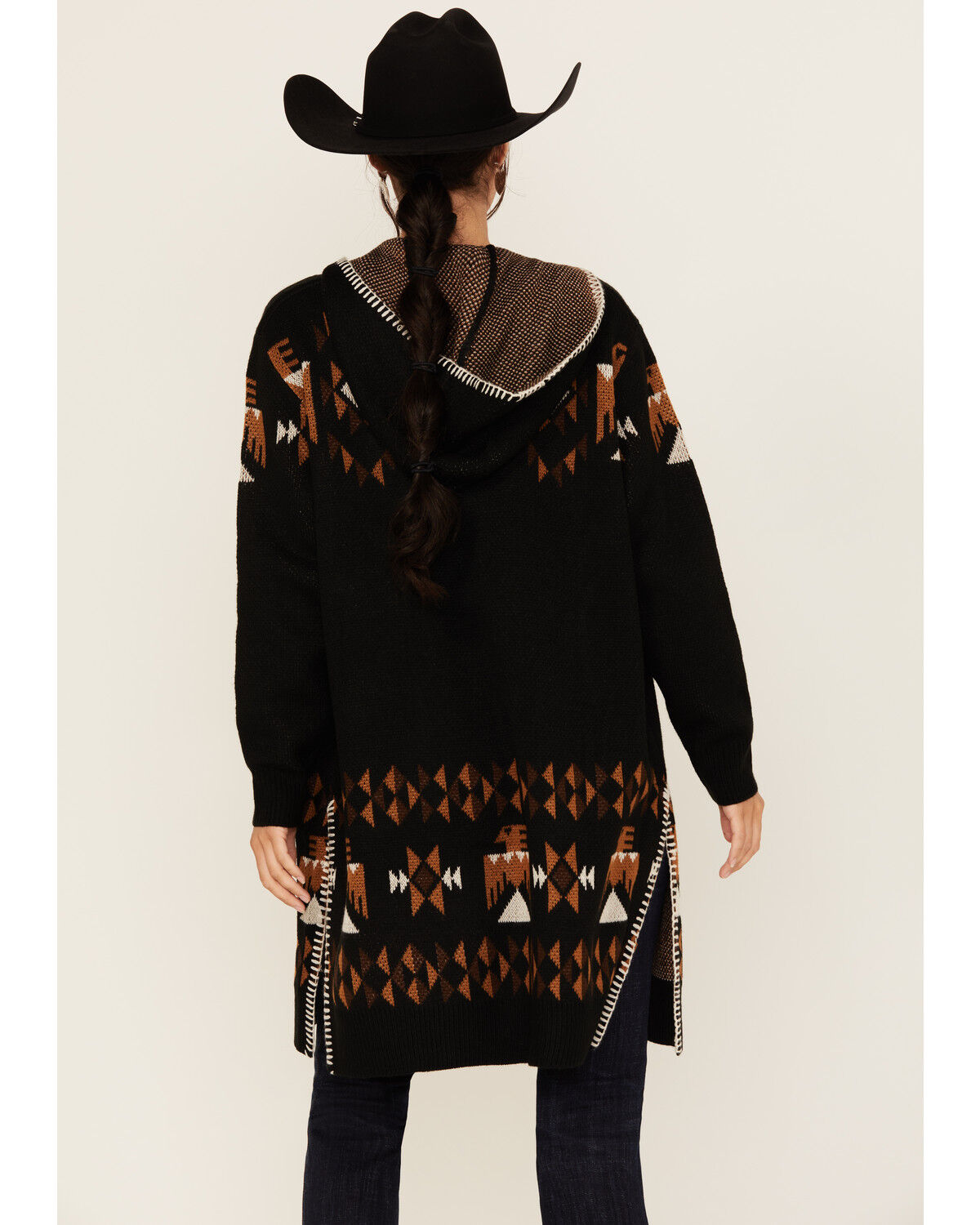 Image #4 - Idyllwind Women's Lilac Southwestern Print Hooded Duster, , hi-res