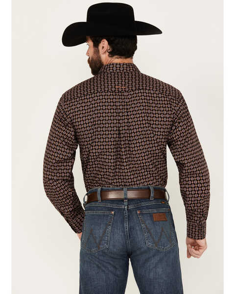 Image #4 - Ariat Men's Eren Southwestern Print Long Sleeve Snap Western Shirt, Black, hi-res