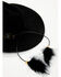 Image #3 - Wrangler Women's Floral Jacquard Feather Tassel Fashion Hat, Sand, hi-res
