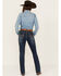 Image #3 - Panhandle Women's Dark Wash Mid Rise Bootcut Stretch Riding Jeans, Dark Wash, hi-res