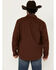 Image #4 - Dakota Grizzly Men's Major Solid Long Sleeve Button-Down Western Shirt, Rust, hi-res