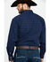 Resistol Men's Liberty Grove Geo Print Long Sleeve Western Shirt , Blue, hi-res