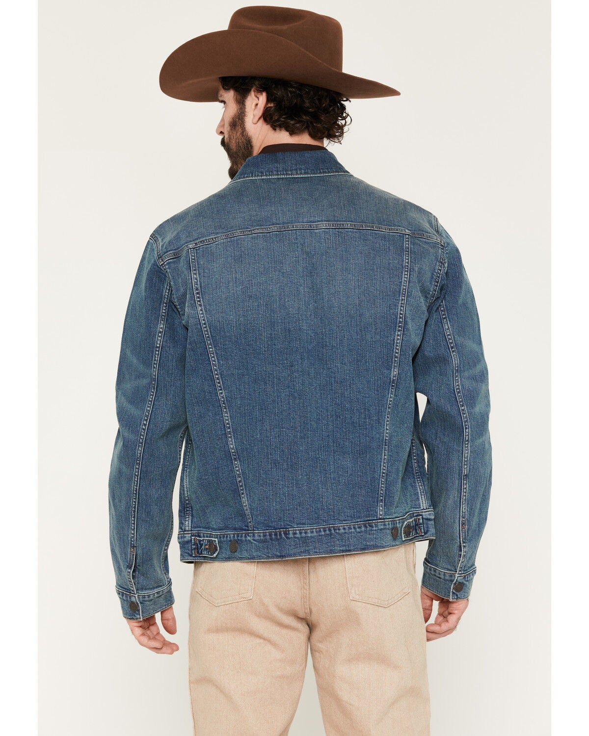 Image #4 - Wrangler Retro Men's Unlined Denim Trucker Jacket, Medium Wash, hi-res