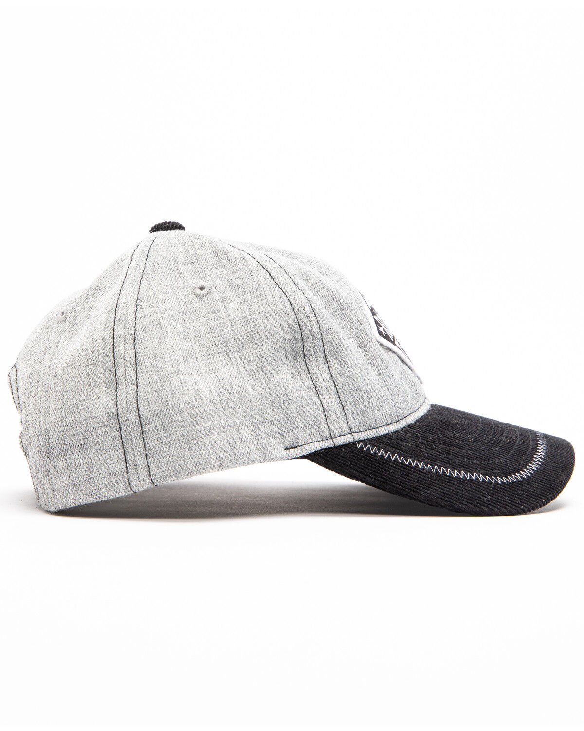 Image #3 - Rock & Roll Cowboy Men's Mountain Logo Patch Cap, Grey, hi-res