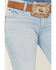 Image #2 - Wrangler Retro Women's Mid Rise Light Wash Mae Wide Leg Trouser Jeans, Light Wash, hi-res