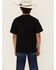 Image #4 - Cowboy Hardware Boys' Flag Steerhead Short Sleeve Graphic T-Shirt, Black, hi-res