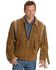 Image #1 - Liberty Wear Bone Fringed Leather Jacket - Big & Tall, Tobacco, hi-res