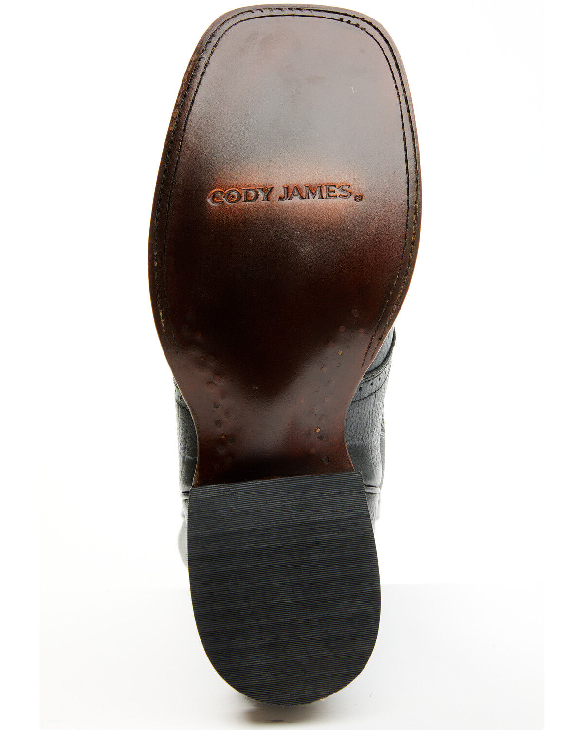 Image #7 - Cody James Men's Ashland Western Boots - Broad Square Toe, Black, hi-res