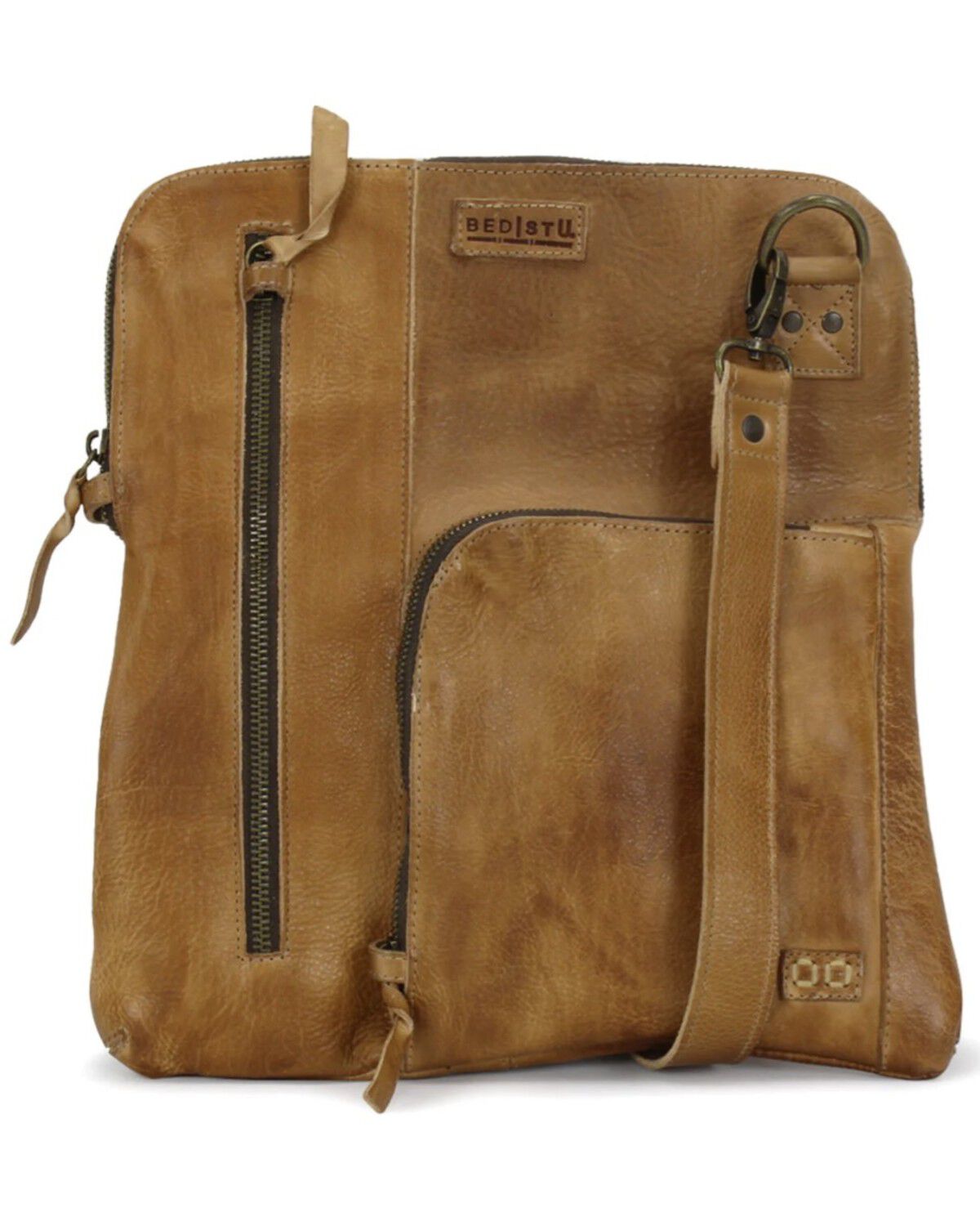 Image #1 - Bed Stu Women's Aiken Crossbody Bag, Tan, hi-res