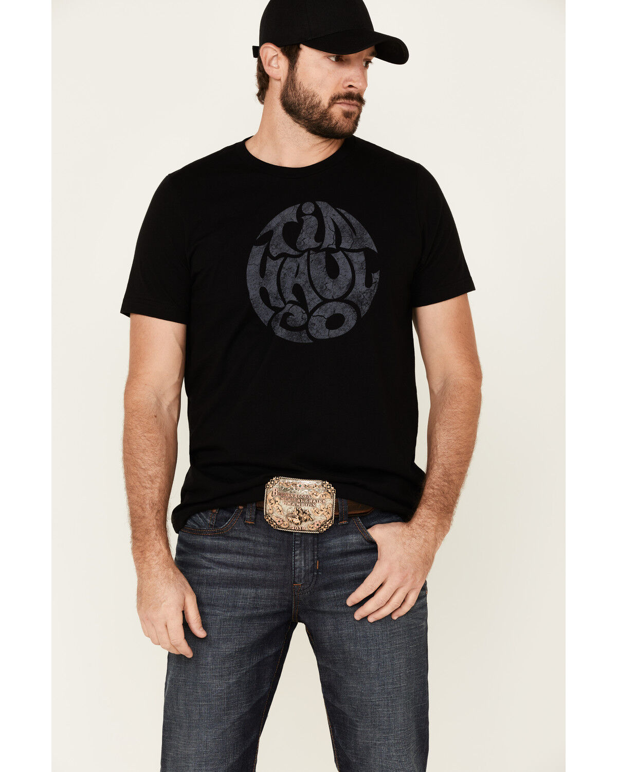 Image #1 - Tin Haul Men's Co. In Circle Vintage Logo Short Sleeve T-Shirt, Black, hi-res