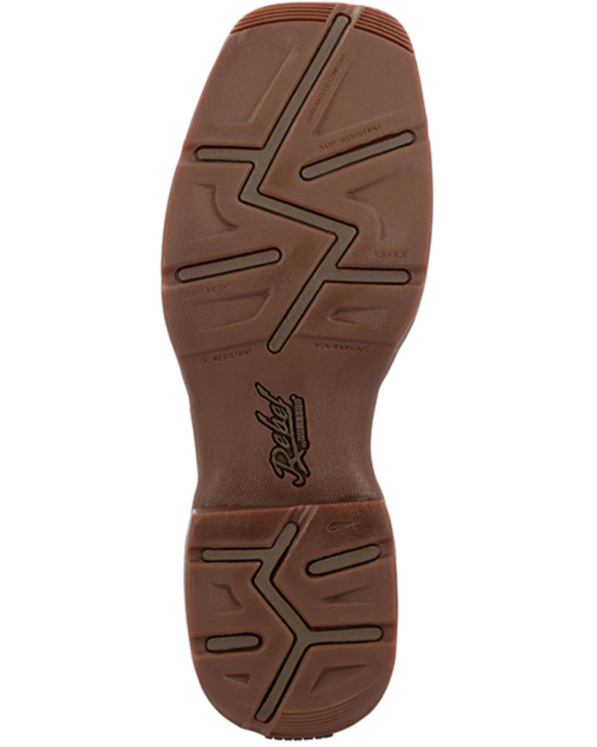 Image #7 - Durango Men's 11" Rebel Performance Western Boots - Broad Square Toe, Brown, hi-res