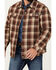 Image #3 - Justin Men's Jackson Plaid Print Snap Shacket, Rust Copper, hi-res