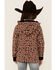 Ampersand Avenue Girls' Leopard Print 1/4 Zip Pullover , Tan, hi-res