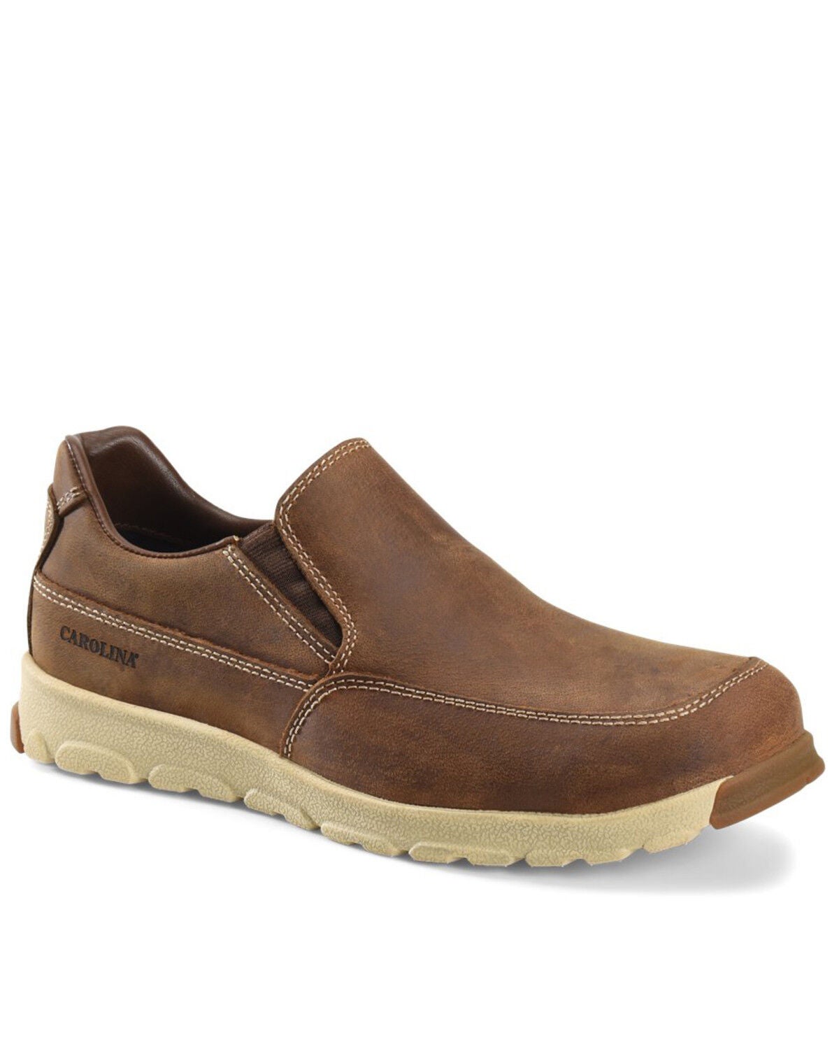 Carolina Men's S-117 ESD Work Shoes - Aluminum Toe, Mahogany, hi-res