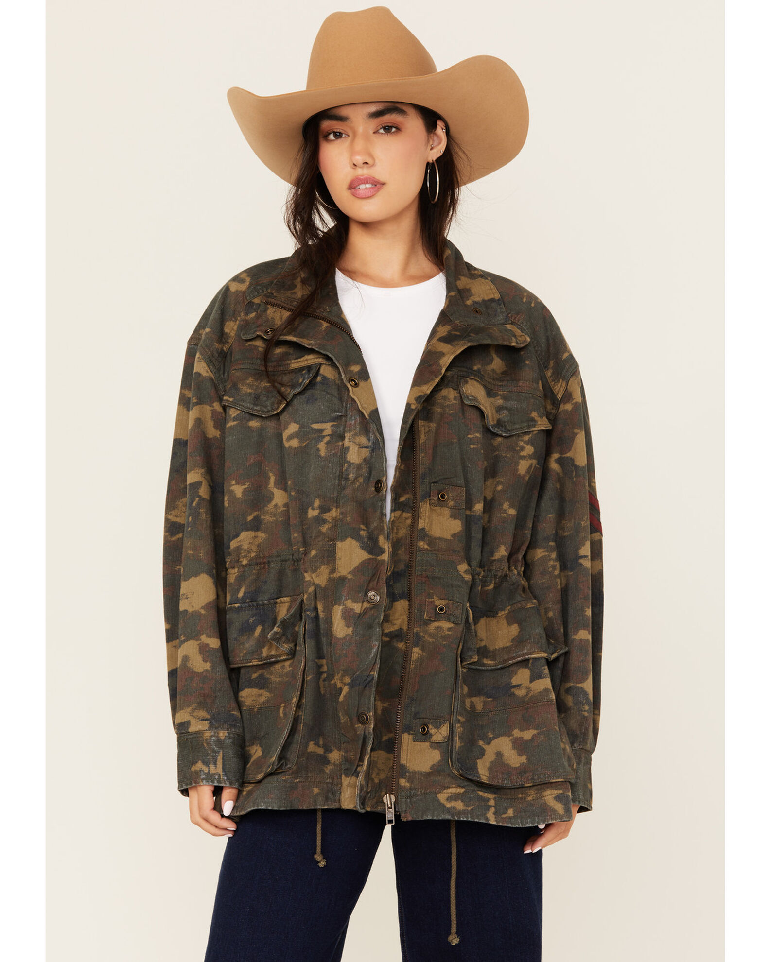 Free People Women s Arya Utility Camo Print Jacket Country Outfitter