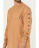 Image #3 - Ariat Men's FR Hard Head Long Sleeve Pocket Work Shirt, Brown, hi-res