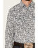 Moonshine Spirit Men's Ricochet Paisley Print Long Sleeve Snap Western Shirt  , White, hi-res