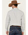 Cinch Men's White Stretch Geo Print Long Sleeve Western Shirt , White, hi-res
