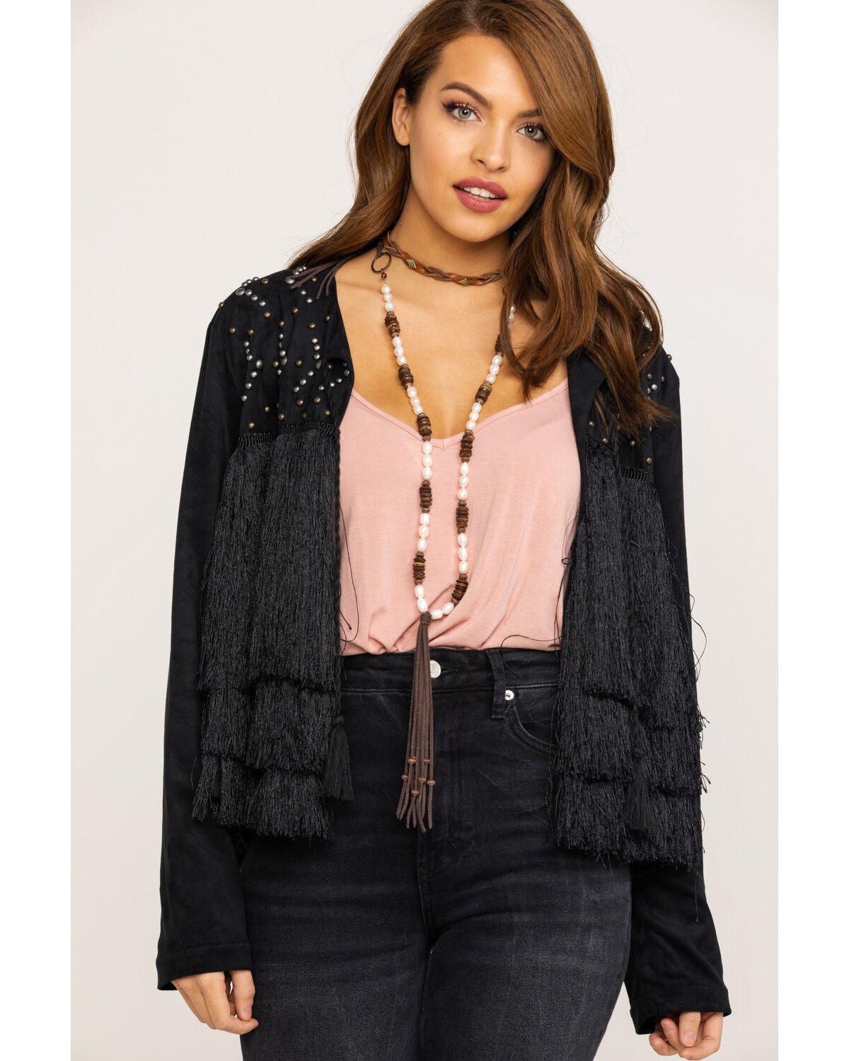 Image #1 - Ariat Women's Fringing Jacket, , hi-res
