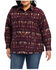 Image #1 - Ariat Women's R.E.A.L Southwestern Print Shacket - Plus Size, Purple, hi-res