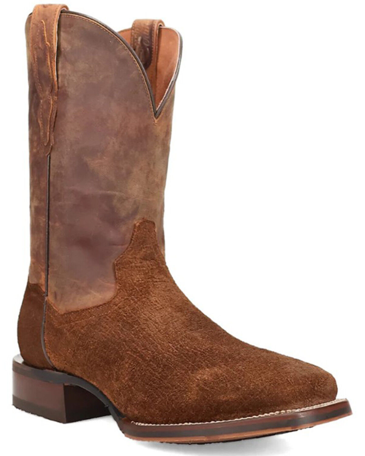 Image #1 - Dan Post Men's Snyder Western Boots - Broad Square Toe, Brown, hi-res