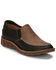 Image #1 - Tony Lama Women's Magdalena Print Slip-On Western Shoe - Moc Toe, Black, hi-res