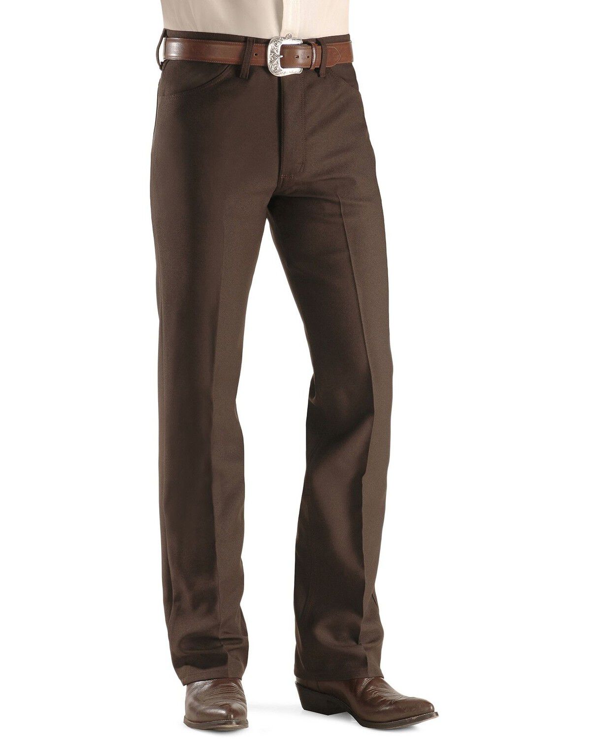 Image #2 - Wrangler Wrancher Dress Jeans - Big, Brown, hi-res