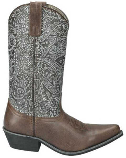 Image #2 - Smoky Mountain Women's Abigail Western Boots - Snip Toe , Dark Brown, hi-res
