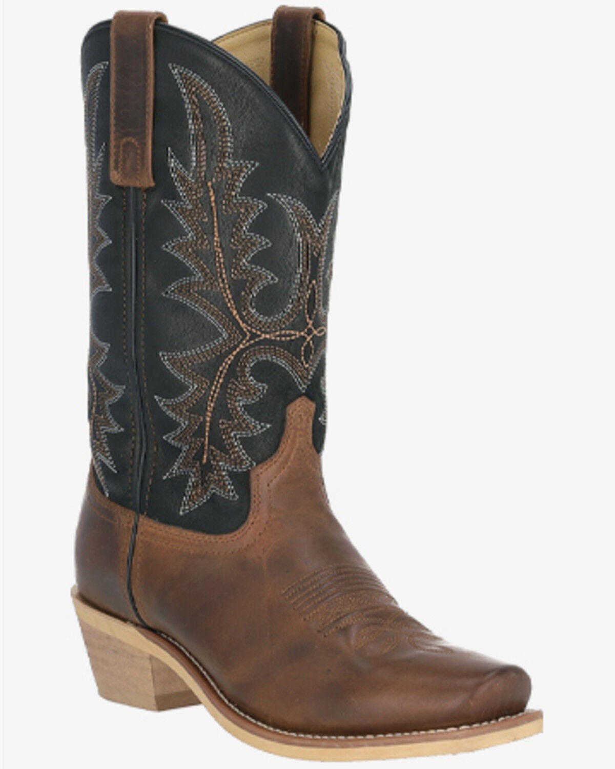 Image #1 - Smoky Mountain Men's Santa Fe Performance Western Boots - Square Toe, Brown/black, hi-res