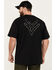 Image #4 - Hawx Men's Camo Logo Short Sleeve Graphic Work T-Shirt, Black, hi-res