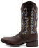 Image #3 - Ferrini Men's Chase Western Boots - Broad Square Toe, Chocolate, hi-res