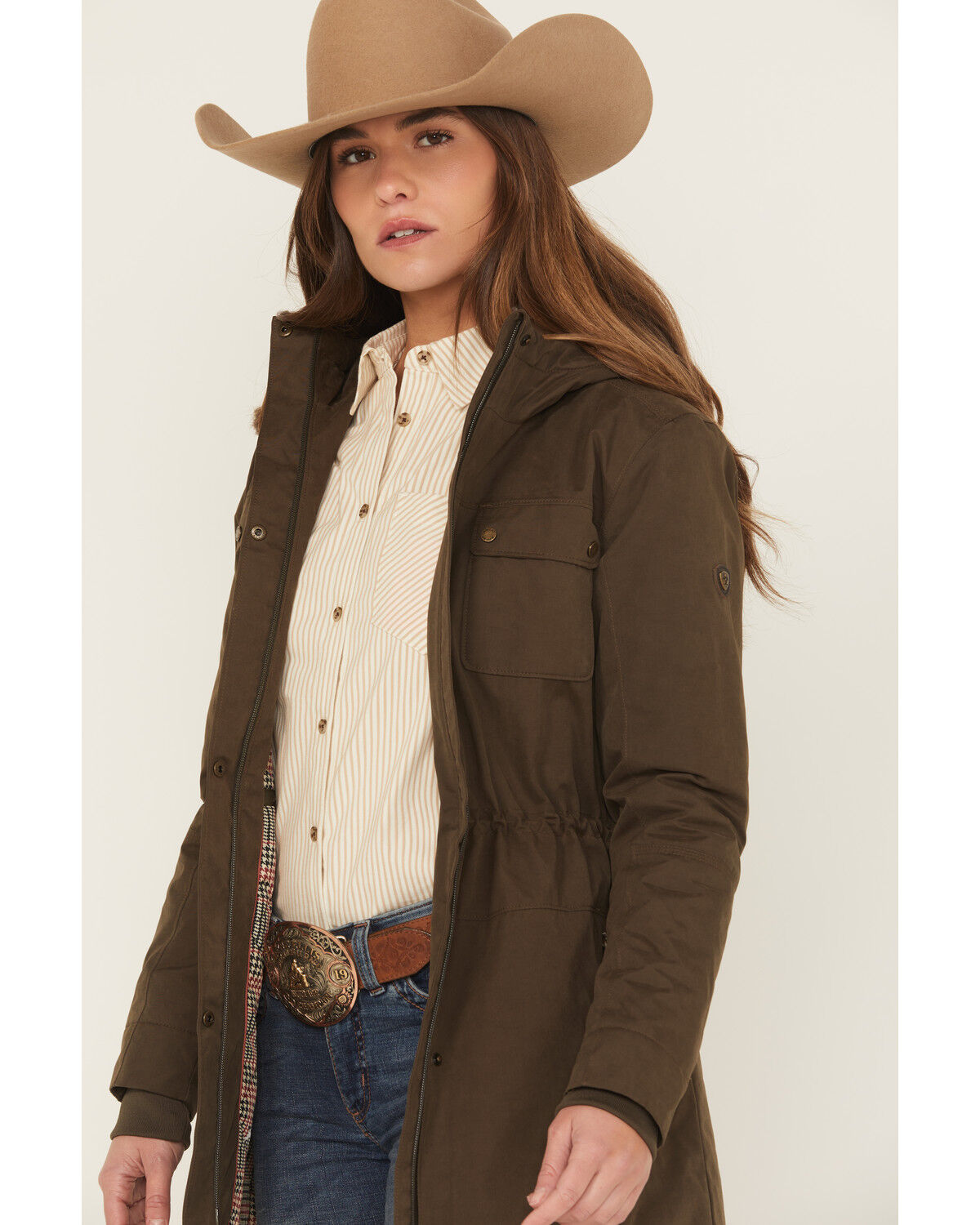 Image #2 - Ariat Women's Argentium Parka, Brown, hi-res