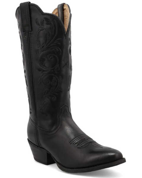 Twisted X Women's 12" Western Boot - Pointed Toe, Black, hi-res