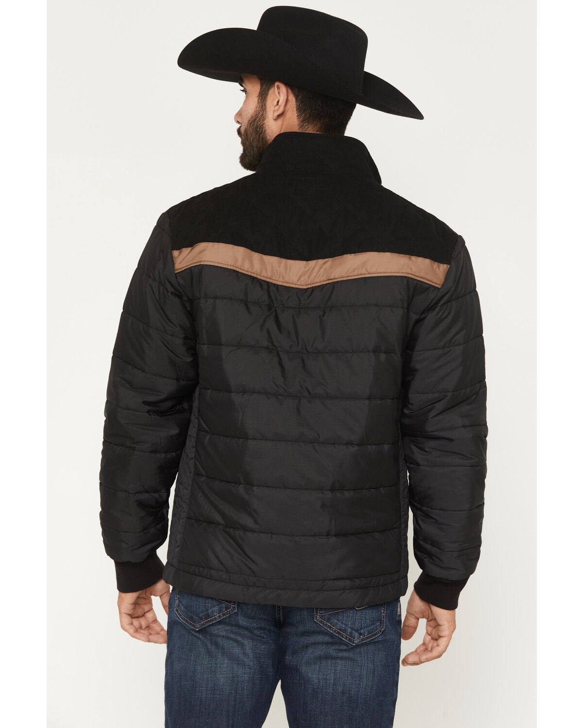 Image #4 - Hooey Men's Banff Packable Puffer Jacket, Black, hi-res