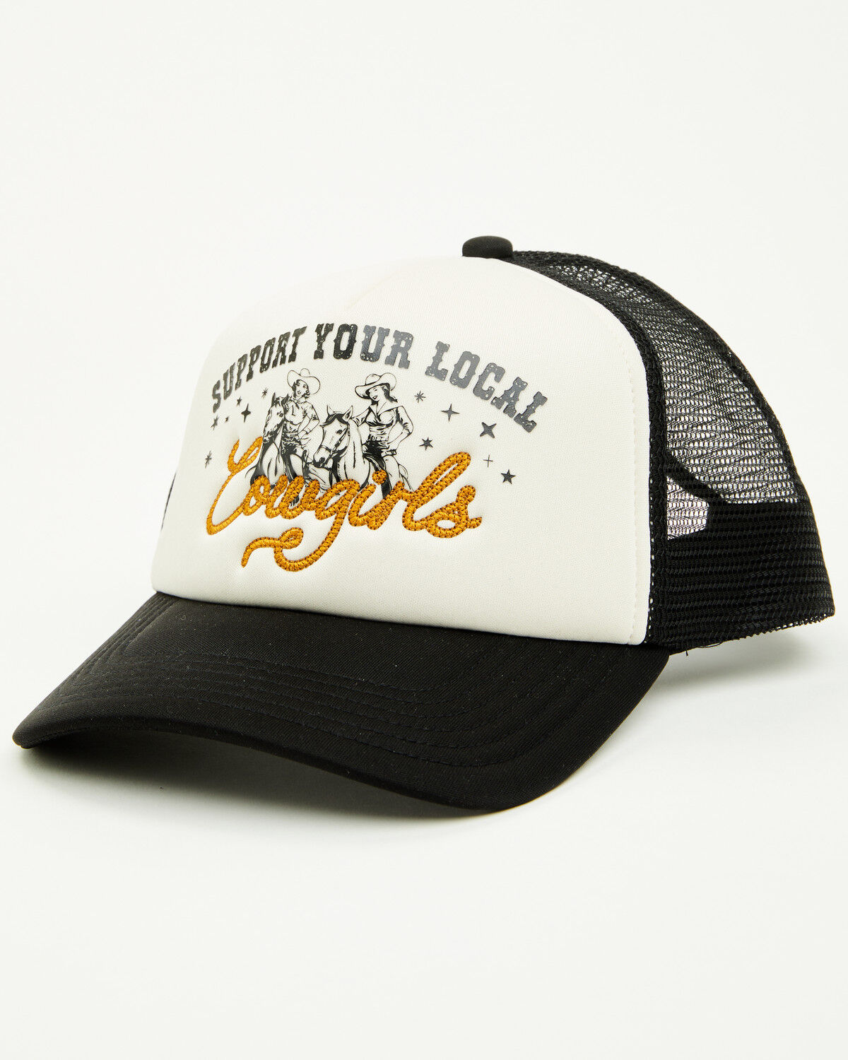 Image #1 - Shyanne Women's Support Your Local Cowgirls Ball Cap, Tan, hi-res