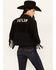Image #1 - Idyllwind Women's Outlaw Fringe Trucker Jacket, Black, hi-res