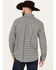 Image #4 - Moonshine Spirit Men's Durango Plaid Print Long Sleeve Snap Western Shirt, Navy, hi-res