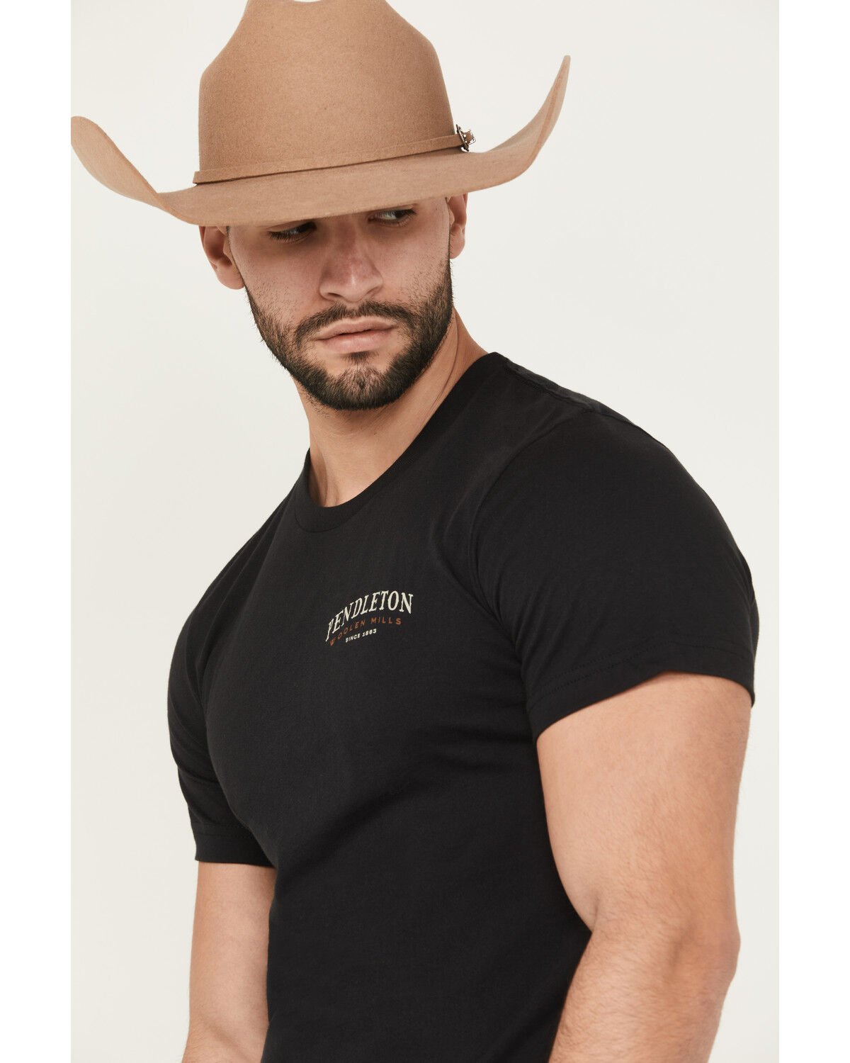 Image #3 - Pendleton Men's Cascadia Skull Short Sleeve Graphic T-Shirt, Black, hi-res