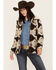 Image #1 - Powder River Outfitters Women's Southwestern Jacquard Fringe Coat, Brown, hi-res