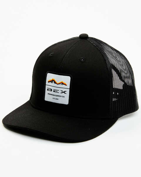Bex Men's Raworth Mountain Patch Ball Cap, Black, hi-res