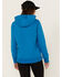 Image #4 - Carhartt Women's Relaxed Fit Midweight Logo Graphic Hoodie, Blue, hi-res