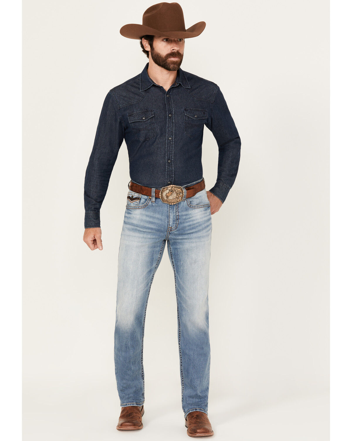 Image #1 - Cody James Men's Jackson Slim Straight Stretch Denim Jeans, Medium Wash, hi-res