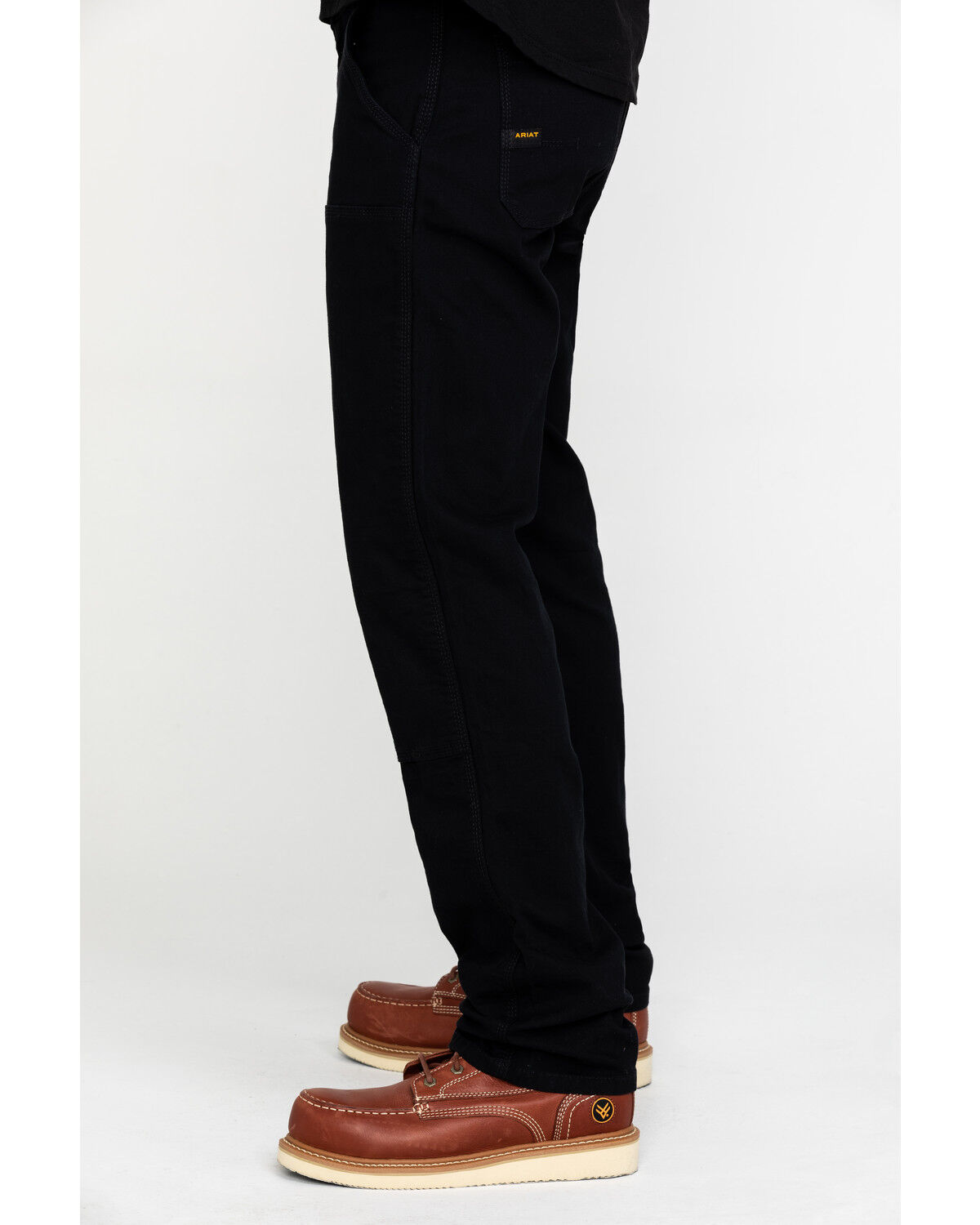 Image #3 - Ariat Men's Black Rebar M4 Made Tough Durastretch Double Front Straight Work Pants - Big, Black, hi-res
