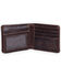 Image #2 - Ranch Junkie Men's Denali Leather Bifold Wallet, Dark Brown, hi-res