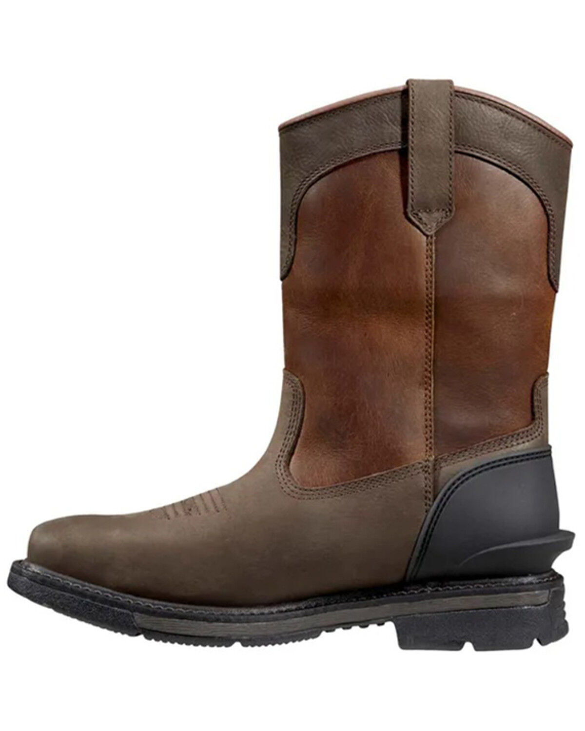 Image #3 - Carhartt Men's Montana 11" Waterproof Wellington Work Boots - Steel Toe, Red/brown, hi-res