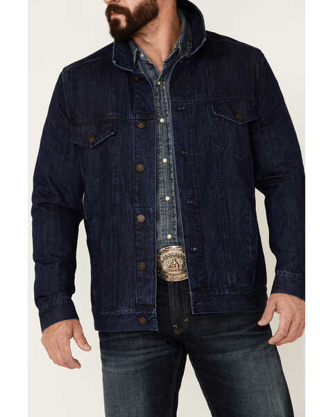 Image #3 - Cody James Men's Coasting Medium Wash Button-Front Unlined Denim Jacket , Indigo, hi-res