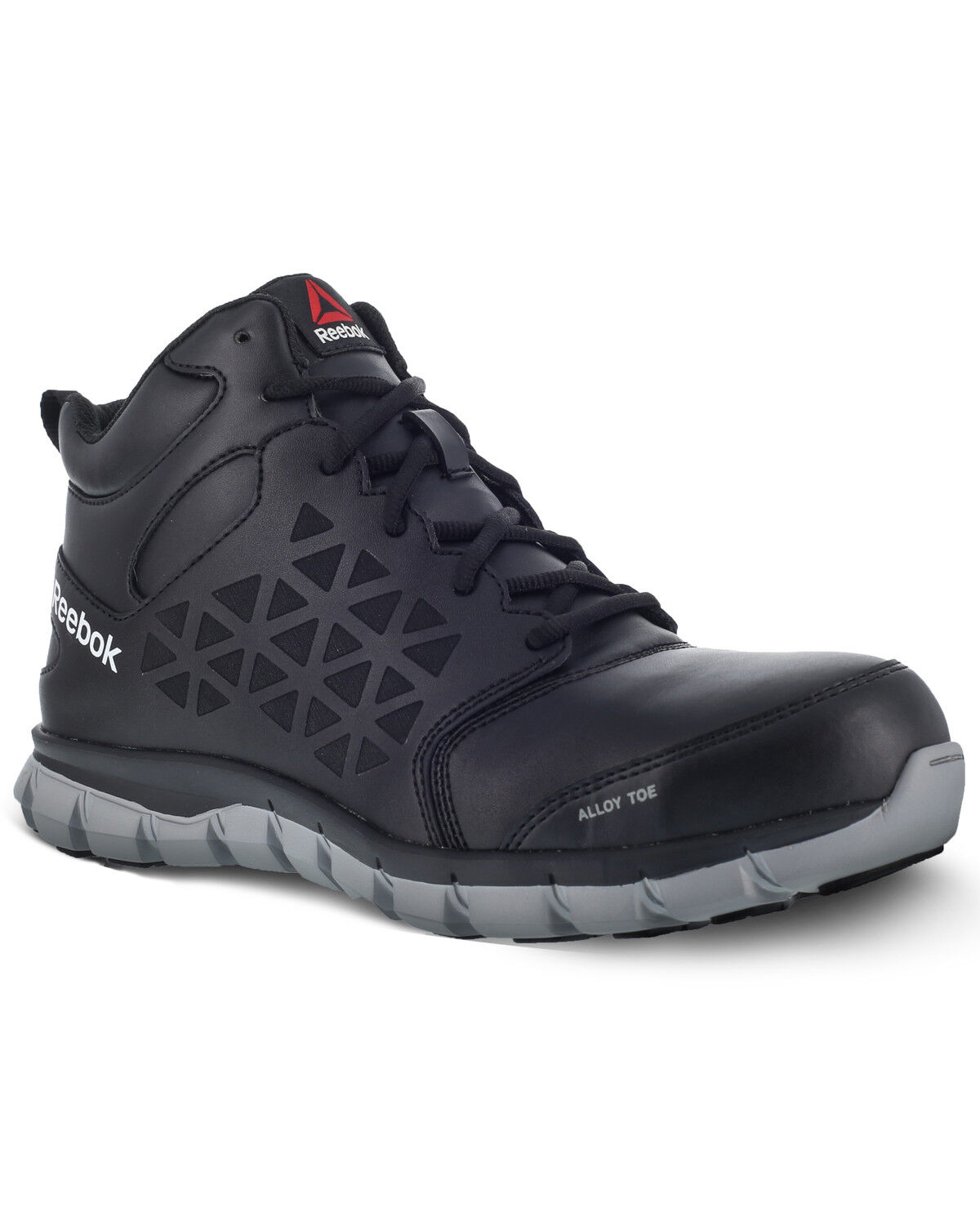 Image #1 - Reebok Men's Sublite Work Shoes - Alloy Toe, Black, hi-res