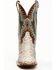Image #4 - Dan Post Women's Back Cut Natural Python Exotic Western Boot - Broad Square Toe, Natural, hi-res