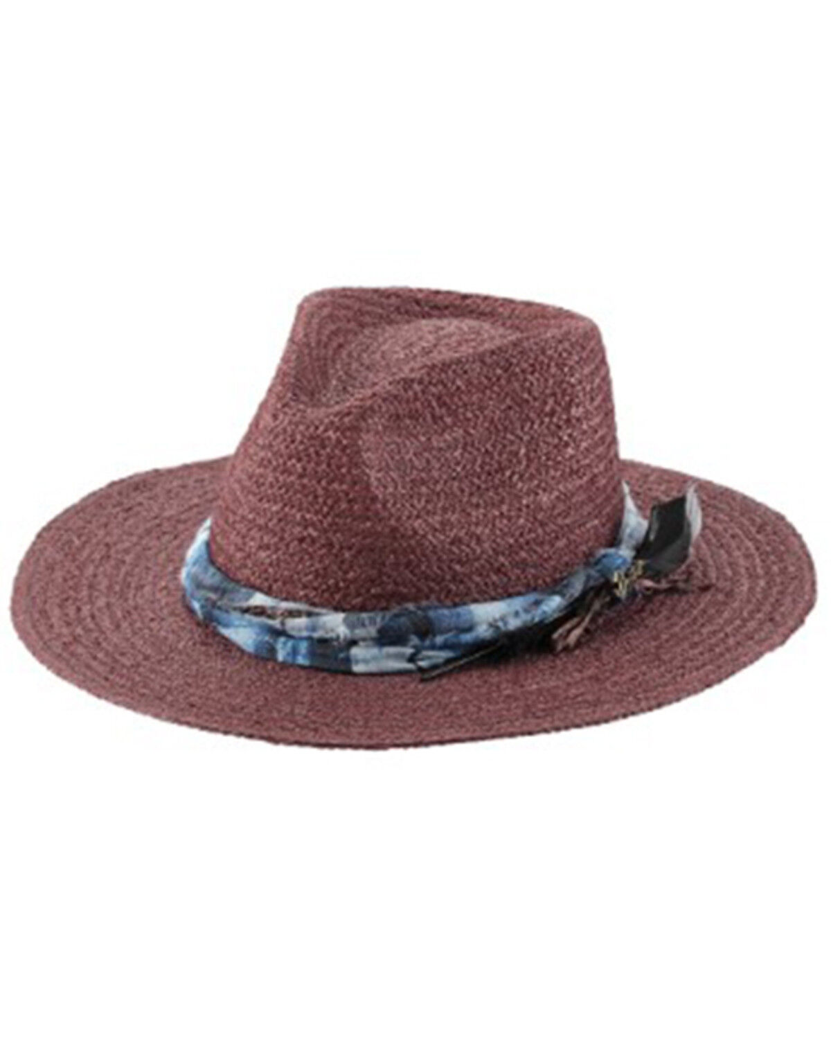 Image #1 - Bullhide Cherry Jubilee Fedora Straw Hat, Cherry, hi-res